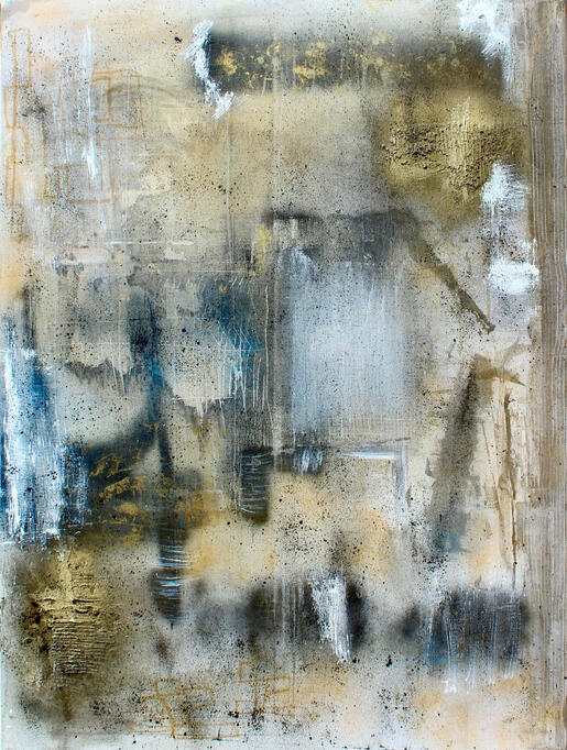 Untitled, 2024 Mixed media on canvas 36 × 48