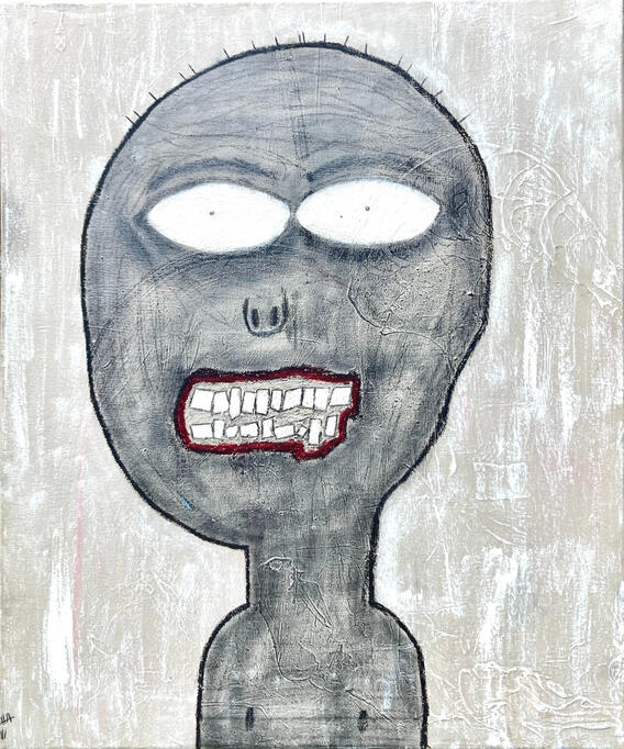 Untitled, 2023 Mixed media on canvas 20 × 24