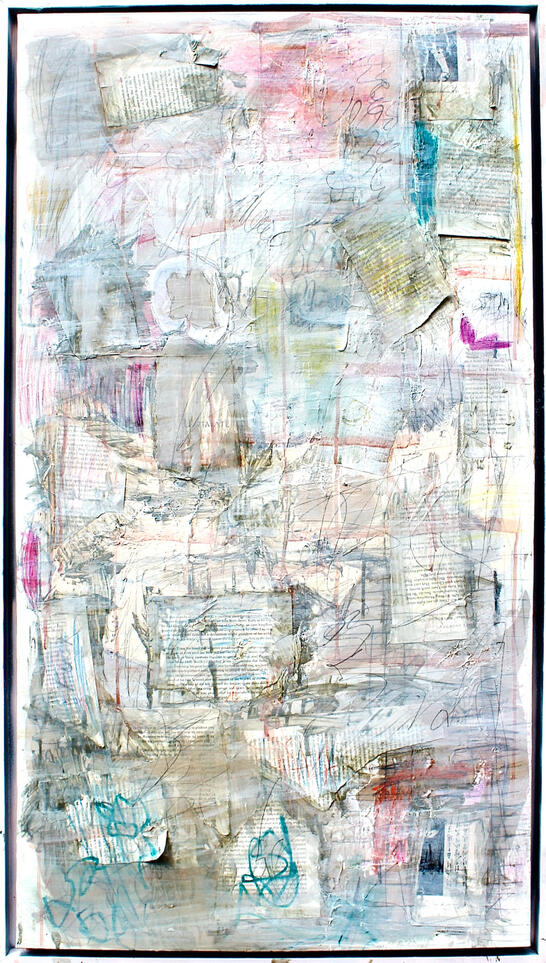 Untitled, 2023 Mixed media on canvas 24x42